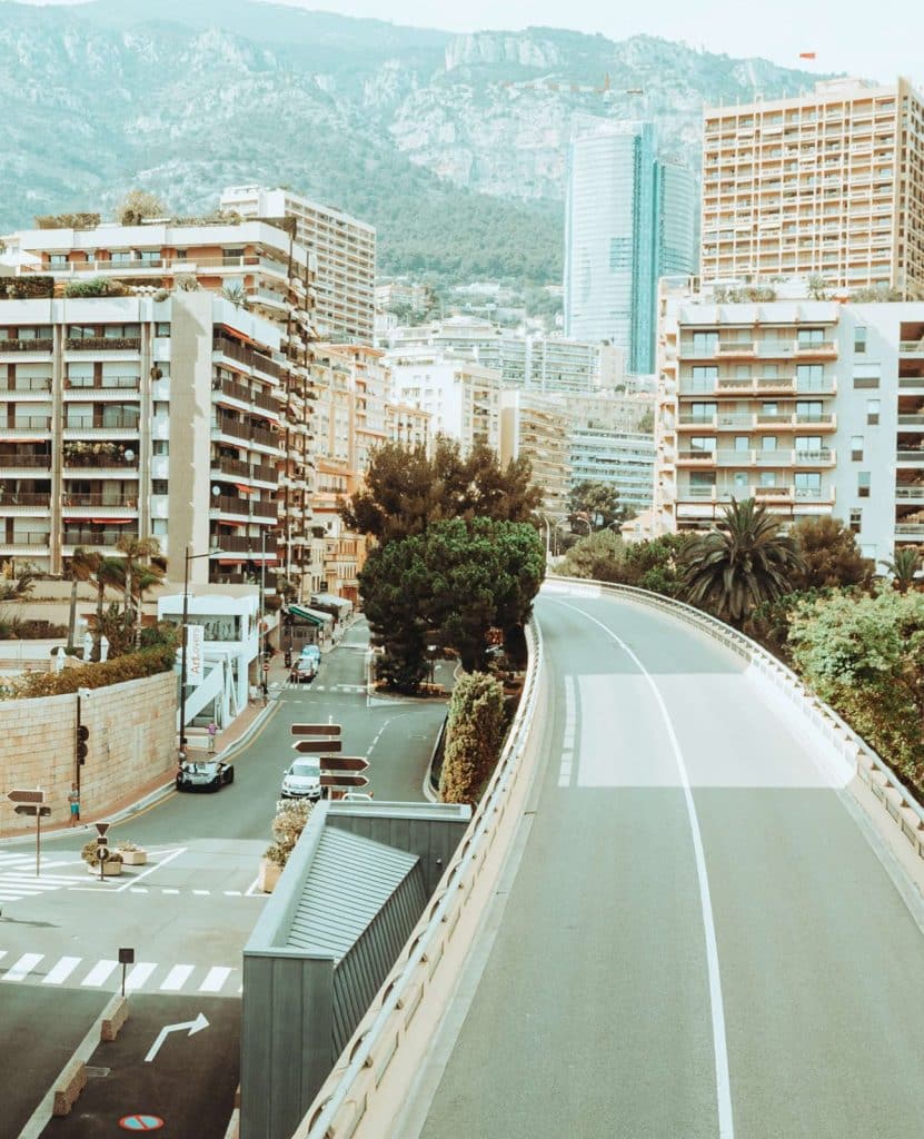 Car Road to Saint Roman Monaco Real Estate Renting