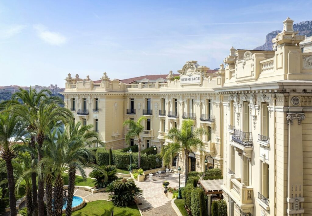 Picture of Hotel Hermitage backyard Monaco Real Estate