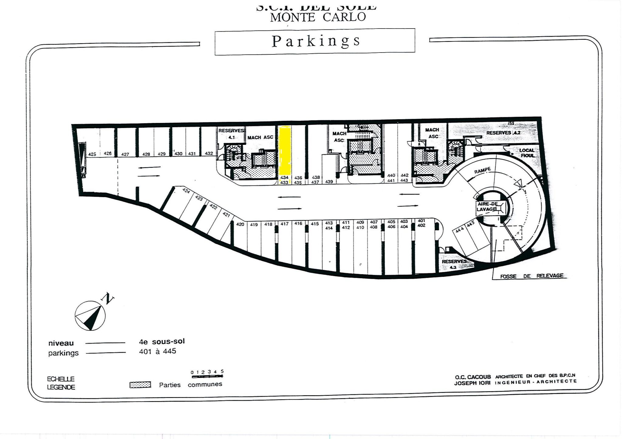 Double emplacement de parking à la Villa del Sole